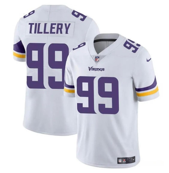 Youth Minnesota Vikings #99 Jerry Tillery White Vapor Untouchable Limited Stitched Jersey